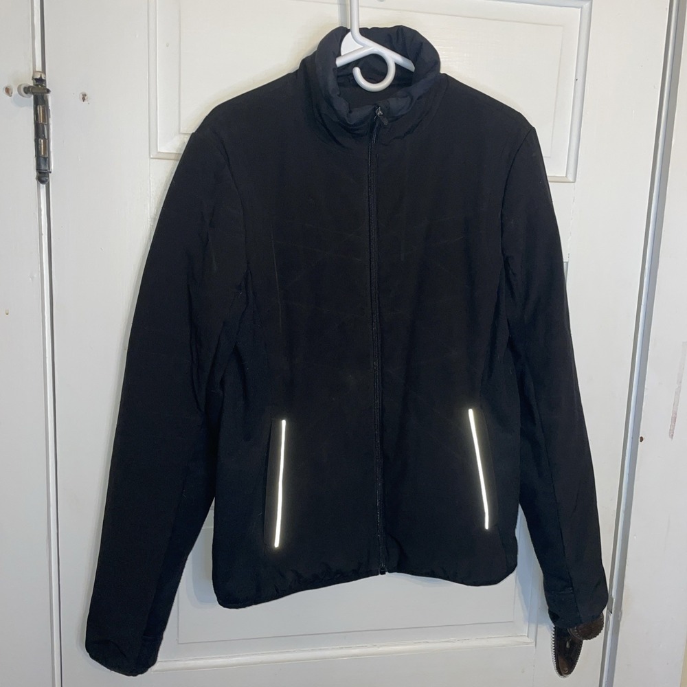Zyia Lightweight Super Comfy Black Jacket Mock Collar Large